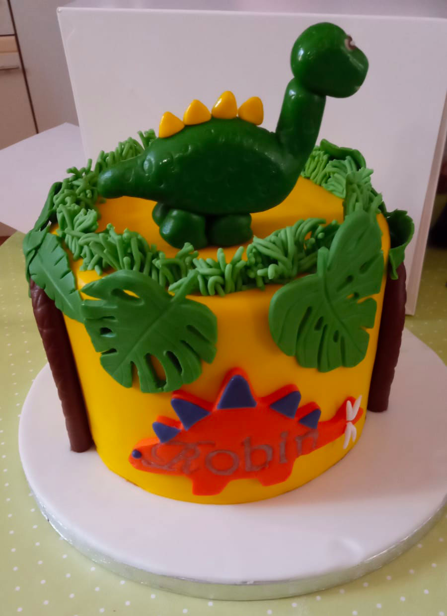 Cake design sur le thème des dinosaures par Patis'Sève à Tarnos
