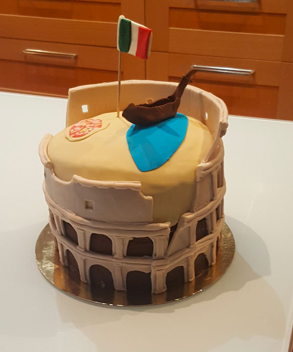 Cake design sur le thème de l'Italie par Patis'Sève à Tarnos