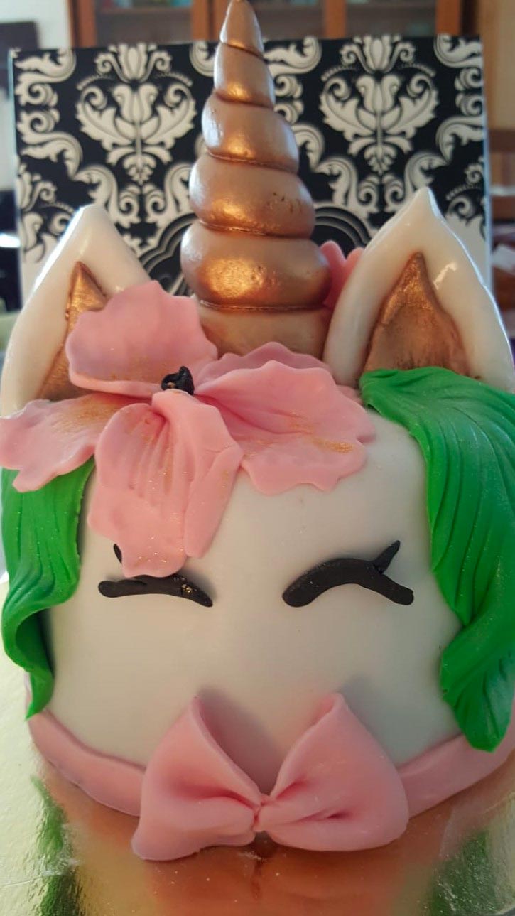 Cake design sur le thème de la licorne par Patis'Sève à Tarnos