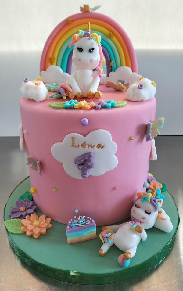 Cake design sur le thème "licorne" par Patis'Sève à Tarnos