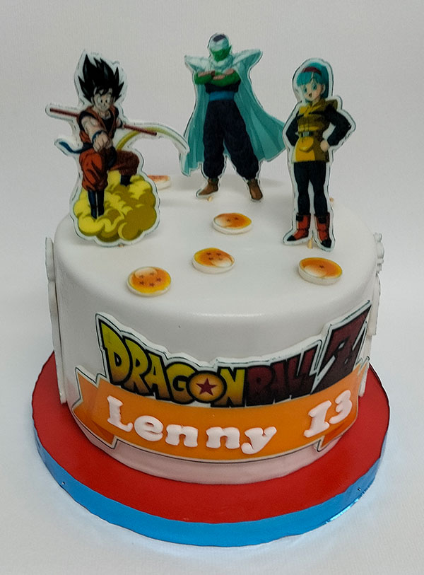 Cake design sur le thème "Dragon Ball Z" par Sèverine à Tarnos